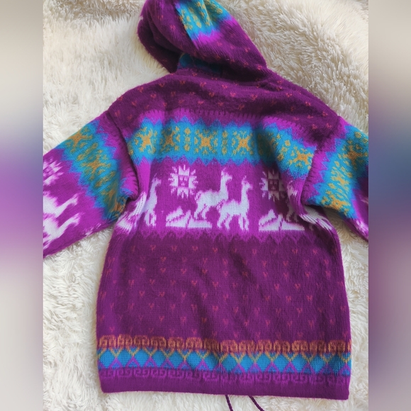 Yari Artesanias Wool Sweater - Childrens Size 10 - Picture 6 of 11